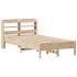 Estructura de cama sin colchón madera maciza de pino 100x200