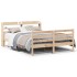 Estructura de cama con cabecero madera maciza pino 140x190