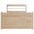 Estructura de cama con cabecero madera maciza pino 75x190