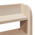 Estructura de cama con cabecero madera maciza pino 75x190