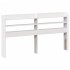 Estructura de cama con cabecero sin colchón blanco 160x200