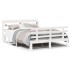 Estructura de cama con cabecero madera de pino blanco