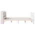 Estructura de cama con cabecero madera de pino blanco