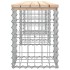 Banco de jardín diseño gaviones madera maciza pino 203x31x42