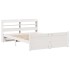 Estructura de cama con cabecero madera de pino blanco