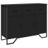 Aparador madera de ingeniería negro 97x32,5x74,5