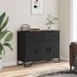 Aparador madera de ingeniería negro 97x32,5x74,5