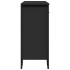 Aparador madera de ingeniería negro 97x32,5x74,5