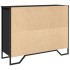 Aparador madera de ingeniería negro 97x32,5x74,5