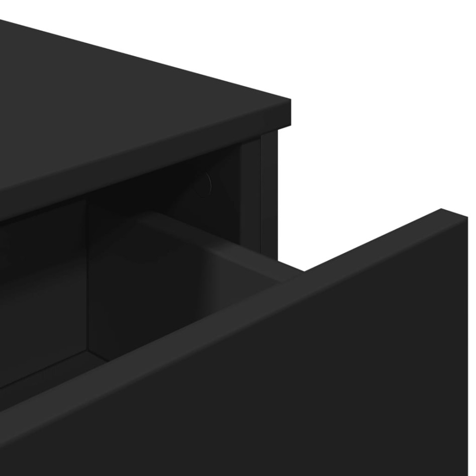 Aparador madera de ingeniería negro 97x32,5x74,5