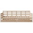 Sofá cama con cajones madera maciza de pino 90x190