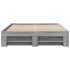 Estructura de cama madera de ingeniería gris Sonoma 140x190