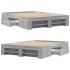 Estructura de cama madera de ingeniería gris Sonoma 140x190