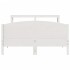 Estructura de cama sin colchón madera maciza de pino 160x200