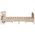 Estructura de cama sin colchón madera de pino blanco 150x200