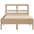 Estructura de cama sin colchón madera maciza de pino 100x200
