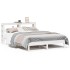 Estructura de cama sin colchón madera de pino blanca 150x200