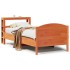 Estructura de cama sin colchón madera maciza marrón 90x190