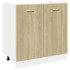 Set de muebles de cocina 7 pzas madera ingeniería roble