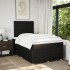 Cama box spring con colchón tela negro 120x190