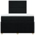 Cama box spring con colchón tela negro 120x190