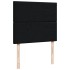 Cama box spring con colchón tela negro 120x190