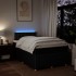 Cama box spring con colchón tela negro 120x190