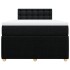 Cama box spring con colchón tela negro 120x190