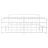 Estructura cama metal con cabecero y pie cama blanco 193x203