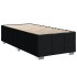 Cama box spring con colchón tela negro 100x200