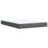 Cama box spring con colchón tela gris oscuro 140x190