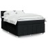 Cama box spring con colchón tela negro 140x200
