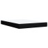 Cama box spring con colchón tela negro 140x200