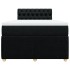 Cama box spring con colchón tela negro 120x190