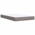 Cama box spring con colchón tela gris taupe 120x190