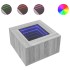 Mesa de centro y LED madera ingeniería gris Sonoma 60x60x40