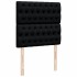 Cama box spring con colchón tela negro 80x200