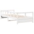Sofá cama sin colchón madera maciza de pino blanco 80x200