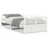 Sofá cama sin colchón madera maciza de pino blanco 90x190