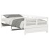 Sofá cama sin colchón madera maciza de pino blanco 90x190