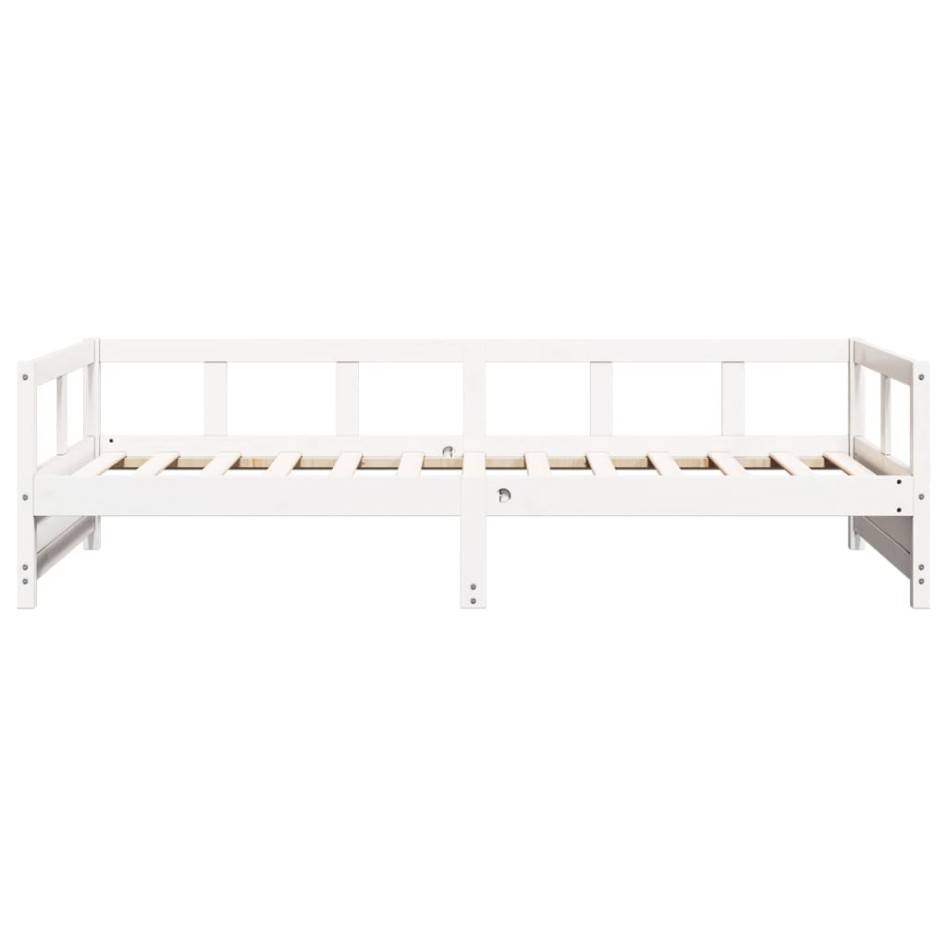 Sofá cama sin colchón madera maciza de pino blanco 90x190