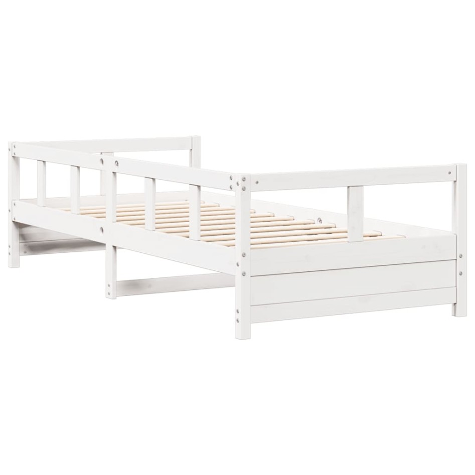 Sofá cama sin colchón madera maciza de pino blanco 90x190