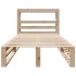 Estructura de cama sin colchón madera maciza de pino 100x200