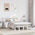 Estructura de cama sin colchón madera de pino blanca 140x200
