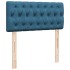 Cama box spring con colchón terciopelo azul 100x200