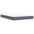 Cama box spring con colchón terciopelo gris oscuro 160x200