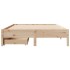 Estructura de cama sin colchón madera maciza de pino 120x190