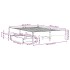 Estructura de cama sin colchón madera maciza de pino 120x190