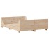 Estructura de cama sin colchón madera de pino blanco 150x200