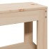 Estructura de cama sin colchón madera de pino blanco 150x200